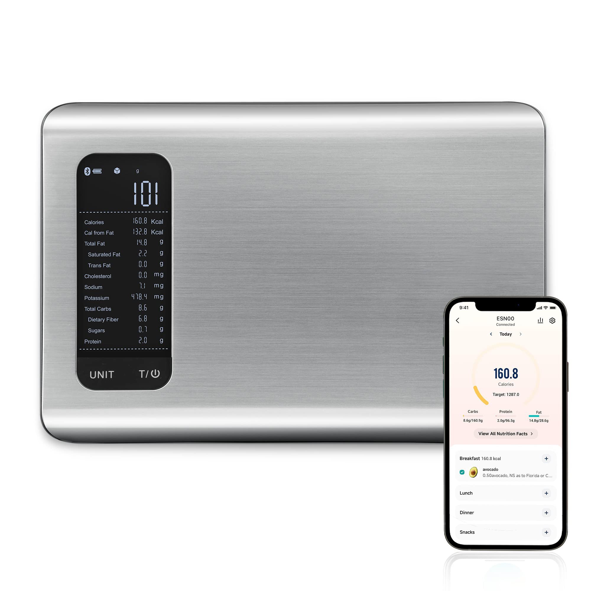 Nutritional food outlet scale